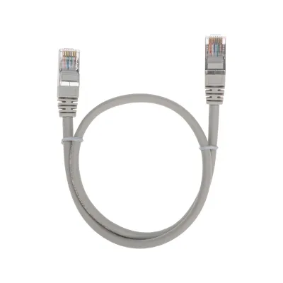 Патч-корд F/UTP, CAT 5e, RJ45-RJ45, 26AWG, LSZH, серый, 0,5м,