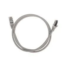 Патч-корд F/UTP, CAT 5e, RJ45-RJ45, 26AWG, LSZH, серый, 1м,