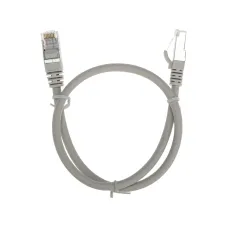 Патч-корд F/UTP CAT 6, RJ45-RJ45, 26AWG, LSZH, серый, 0.5м,