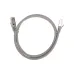 Патч-корд F/UTP CAT 6, RJ45-RJ45, 26AWG, LSZH, серый, 1м,