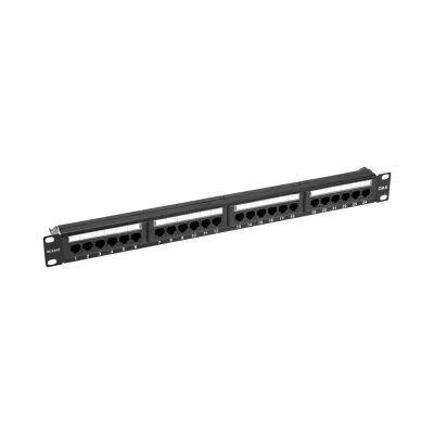 Патч-панель 19' CAT6 1U 24 порта UTP RJ45 Dual IDC с органайзером