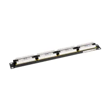 Патч-панель 19' CAT 6 1U 24 порта UTP RJ45 Dual IDC