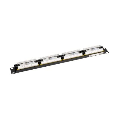 Патч-панель 19' CAT 6 1U 24 порта UTP RJ45 Dual IDC