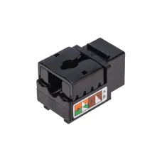 Модуль Keystone Jack RJ-45(8P8C) UTP неэкранированный CAT 6 тип 90град черный