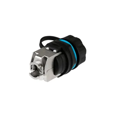 Индустриальный соединительный модуль RJ-45(8P8C), FTP, CAT 6, IP68