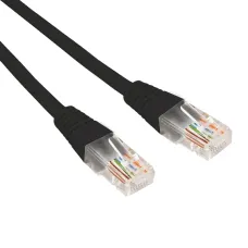 Патч-корд U/UTP CAT 6, RJ45-RJ45, 26AWG, LSZH, черный, 0.3м,