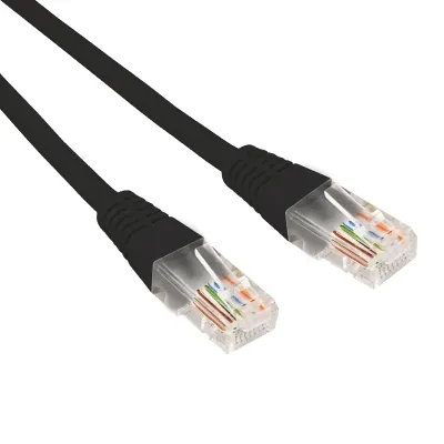 Патч-корд U/UTP CAT 6, RJ45-RJ45, 26AWG, LSZH, черный, 0.3м,