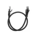 Патч-корд U/UTP CAT 6, RJ45-RJ45, 26AWG, LSZH, черный, 0.5м,