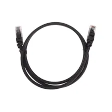 Патч-корд U/UTP CAT 6, RJ45-RJ45, 26AWG, LSZH, черный, 1м,