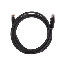 Патч-корд U/UTP CAT 6, RJ45-RJ45, 26AWG, LSZH, черный, 2м,