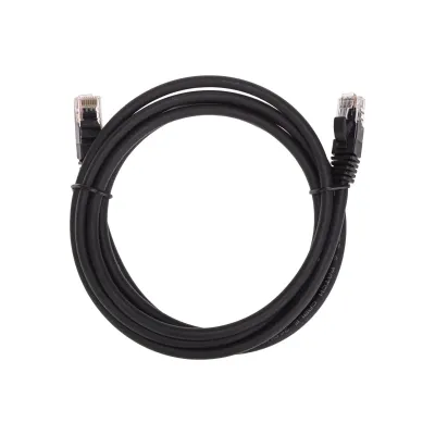 Патч-корд U/UTP CAT 6, RJ45-RJ45, 26AWG, LSZH, черный, 2м,
