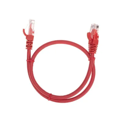 Патч-корд U/UTP CAT 6, RJ45-RJ45, 26AWG, LSZH, красный, 0.5м,
