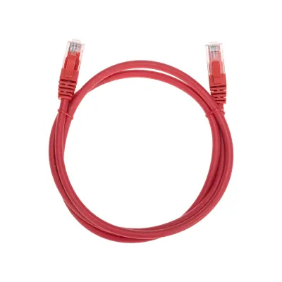 Патч-корд U/UTP CAT 6, RJ45-RJ45, 26AWG, LSZH, красный, 1м,