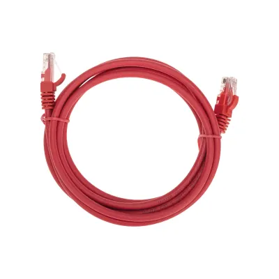 Патч-корд U/UTP CAT 6, RJ45-RJ45, 26AWG, LSZH, красный, 2м,