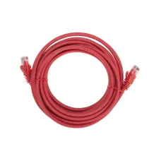 Патч-корд U/UTP CAT 6, RJ45-RJ45, 26AWG, LSZH, красный, 5м,