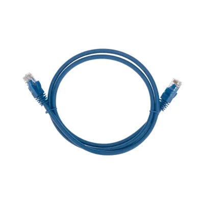 Патч-корд U/UTP CAT 6, RJ45-RJ45, 26AWG, LSZH, синий, 1м,