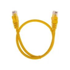 Патч-корд U/UTP CAT 6, RJ45-RJ45, 26AWG, LSZH, желтый, 0.5м,