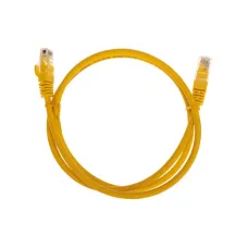 Патч-корд U/UTP CAT 6, RJ45-RJ45, 26AWG, LSZH, желтый, 1м,