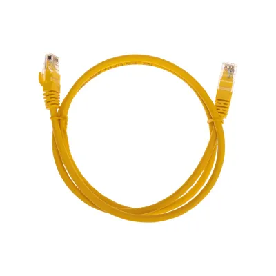 Патч-корд U/UTP CAT 6, RJ45-RJ45, 26AWG, LSZH, желтый, 1м,