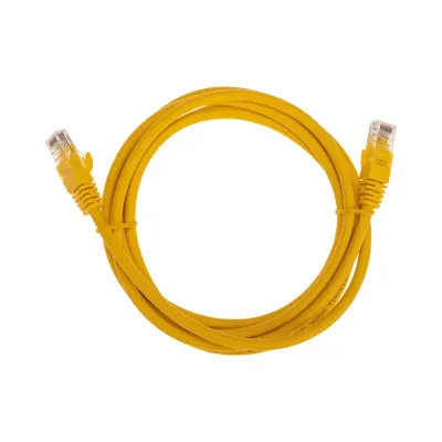 Патч-корд U/UTP CAT 6, RJ45-RJ45, 26AWG, LSZH, желтый, 2м,