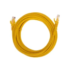 Патч-корд U/UTP CAT 6, RJ45-RJ45, 26AWG, LSZH, желтый, 5м,