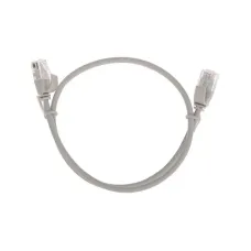 Патч-корд U/UTP CAT 6A (10G), RJ45-RJ45, 28AWG, LSZH, серый, 0.5м,