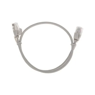 Патч-корд U/UTP CAT 6A (10G), RJ45-RJ45, 28AWG, LSZH, серый, 0.5м,
