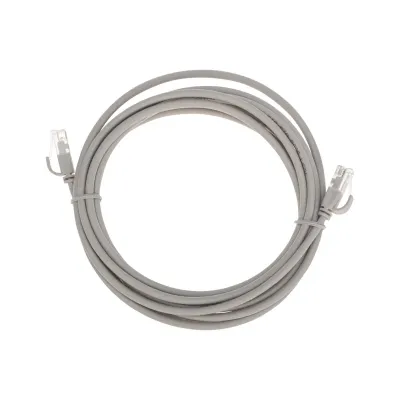Патч-корд U/UTP CAT 6A (10G), RJ45-RJ45, 28AWG, LSZH, серый, 3м,