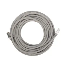 Патч-корд S/FTP CAT 6A (10G), RJ45-RJ45, 28AWG, LSZH, серый, 10м,