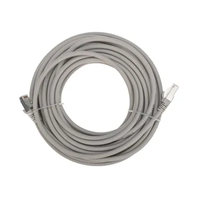 Патч-корд S/FTP CAT 6A (10G), RJ45-RJ45, 28AWG, LSZH, серый, 10м,