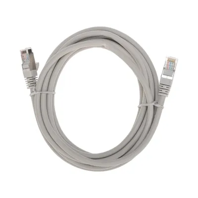 Патч-корд S/FTP CAT 6A (10G), RJ45-RJ45, 28AWG, LSZH, серый, 3м,