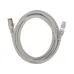 Патч-корд S/FTP CAT 6A (10G), RJ45-RJ45, 28AWG, LSZH, серый, 3м,