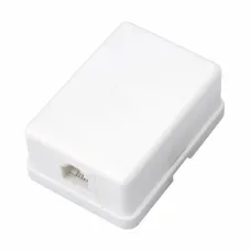 Розетка телефонная внешняя 1 порт UTP RJ-11 (6P4C) CAT 3,