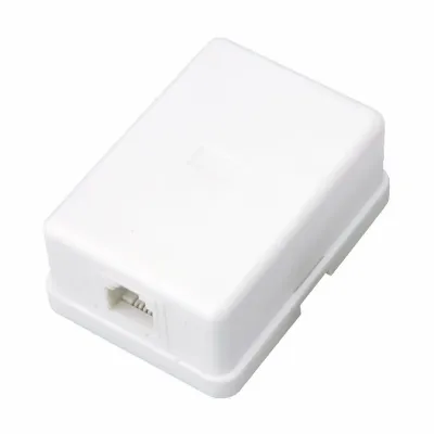 Розетка телефонная внешняя 1 порт UTP RJ-11 (6P4C) CAT 3,