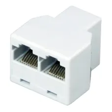 Двойник компьютерный RJ-45(8P-8C) (гнездо - 2 гнезда),
