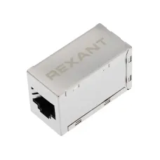 Адаптер проходной RJ-45 8P-8C FTP экранированный кат6 гнездо-гнездо,