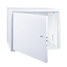 Шкаф настенный 19 АНТИВАНДАЛЬНЫЙ распашной 8U 600х400х450мм RAL7035,