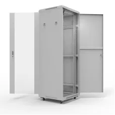Шкаф напольный телекоммуникационный разборный 22U 600х1000мм дверь стекло серый (RAL 7035)