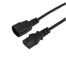 Кабель питания IEC 320 C13 - IEC 320 C14 3x0,75 мм2 длина 0,6м