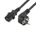 Кабель питания СЕЕ 7/7 (Schuko) - IEC 320 C13 3x1,0 мм2, длина 1,2м, угловая вилка