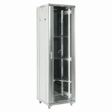 Шкаф напольный телекоммуникационный разборный 42U 600x800x2054мм дверь стекло серый (RAL 7035)