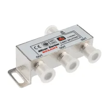 Делитель ТВ х 3 + 4шт. F BOX 5-1000 МГц Silver,