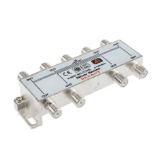 ДЕЛИТЕЛЬ ТВ х 8 + 9шт. F BOX 5-1000 МГц Silver,