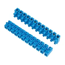 Колодка клеммная винтовая KВ-40 25-40, ток 100 A, полиэтилен синий 10шт, REXANT