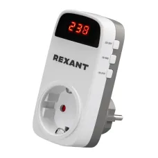 Реле напряжения вилка-розетка c дисплеем 16А REXANT