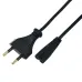 Шнур сетевой вилка СЕЕ 7/16 - разъем IEC 320 C7, кабель 2x0,5 мм2, 1,5 м