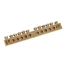 Шина PEN ''земля-ноль'' 6х9 мм 12х1 (12 группхкрепеж по центру), REXANT
