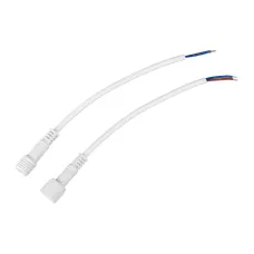 Соединительный кабель (2pin) герметичный (IP67) 2х0.35 кв мм белый