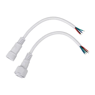 Соединительный кабель (4pin) герметичный (IP67) 4х0.75кв мм белый