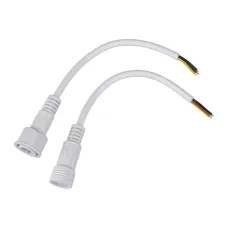 Соединительный кабель (3pin) герметичный (IP67) 3х0.5кв мм белый